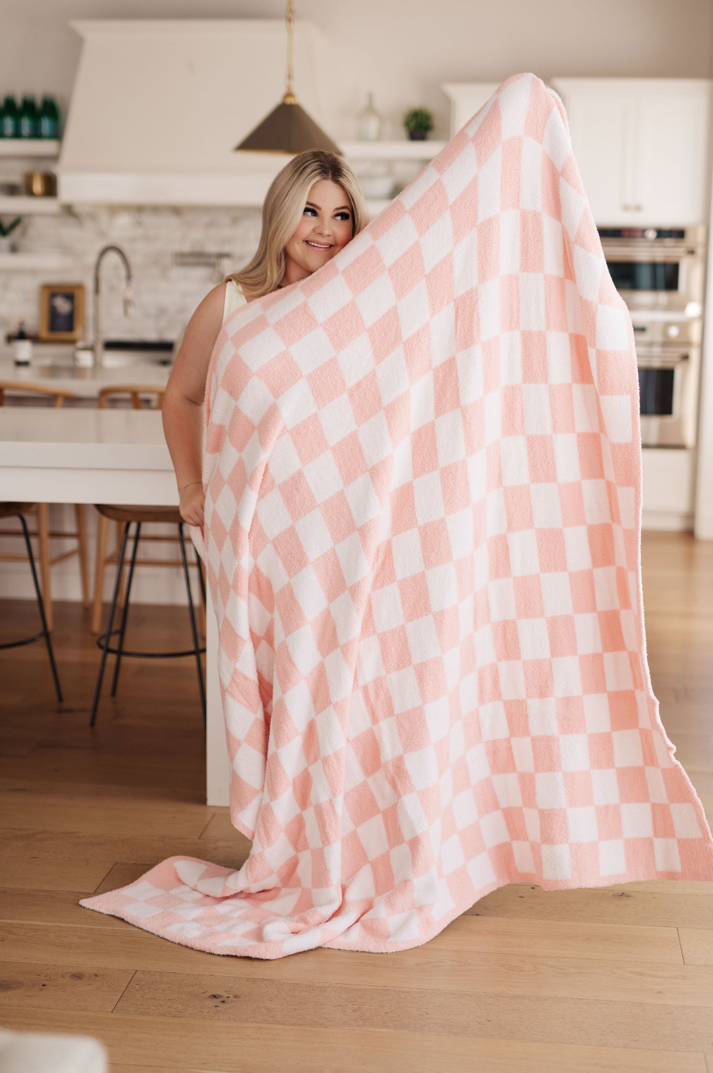 Penny Blanket - Pink Checkered