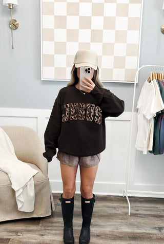 Leopard sparkle outline Jesus