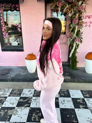 The Cowgirl Couture Exclusive Pink Camo Sherpa ready to ship