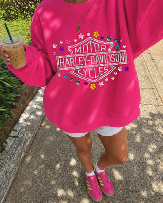 Whimsy faux rhinestone harley