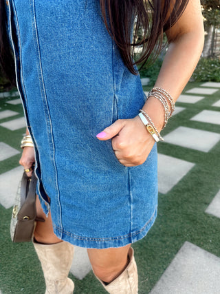 Baby’s Blues Denim Button Down Dress