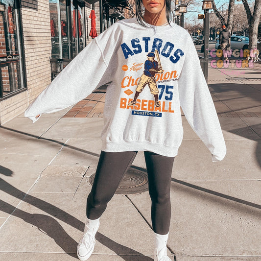 Astros vintage bsball graphic
