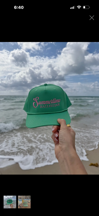 Summertime hallelujah Trucker hat