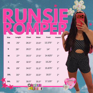 CCB® Polka Dot Runsie Romper ready to ship