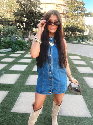 Baby’s Blues Denim Button Down Dress