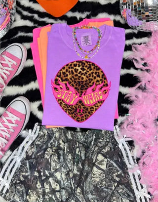 TEE TUESDAY | STAY WEIRD LEOPARD ALIEN