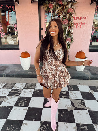Can’t Be Tamed Leopard Bubble Dress