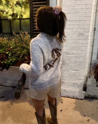 Horse zip up jacket ready to ship