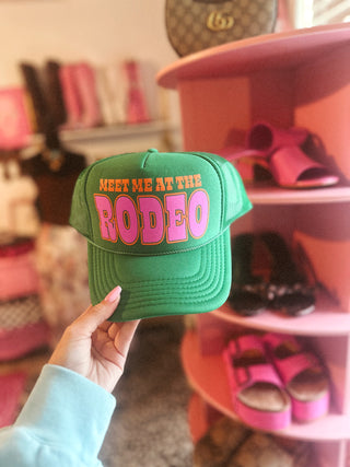 meet me at the rodeo trucker hat