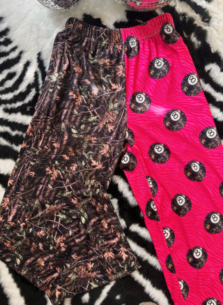 The double trouble Pink zebra camo 8 balls | real tree camo pants rts