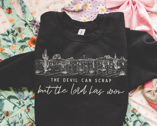 White font The Lord has won