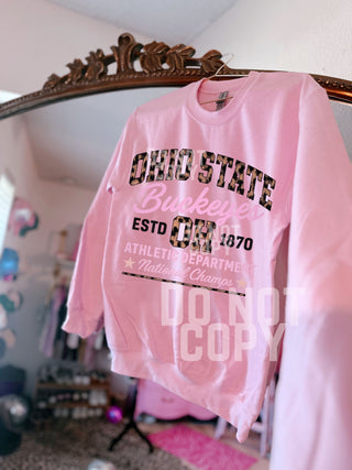 Custom leopard Ohio athletic department