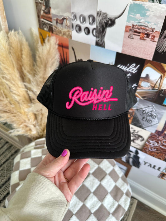 Raisin Hell Trucker hat