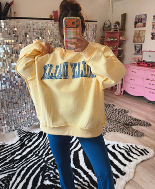 Ready to ship | Reversible lolly gag | dilly dally mockneck In BUTTER YELLOW