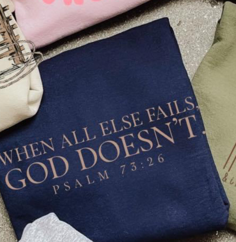 When all else fails God doesn’t comfort colors tee