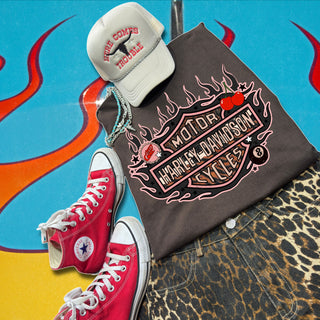 Cherry Coke Harley graphic