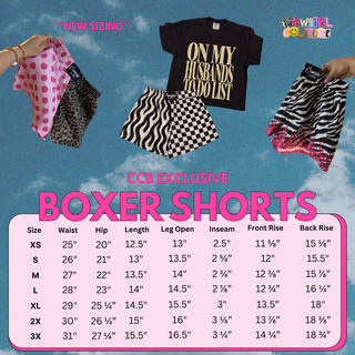 DROPPING 7/3 CLOSING 7/11 CCB™ original split pink polka dot | B&w zebra boxer shorts PREORDER