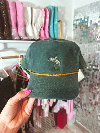 Cowboy riding a fish canvas hat