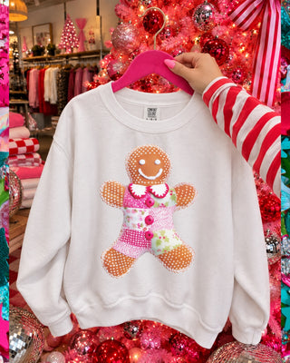 Faux quilt gingerbread