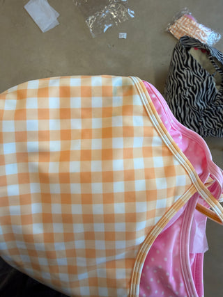DEFECTED CCB YELLOW GINGHAM LAYERED ATHLETIC ***BIKERS ONLY*** READY TO SHIP