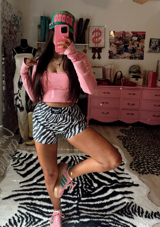 The CCB original Boxer Shorts In b+w zebra PREORDER