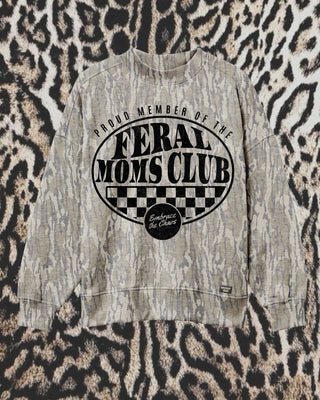 Licensed Mossy Oak® Bottomland Mockneck Sweatshirt [PREORDER — EARLY NOVEMBER ARRIVAL] feral moms club