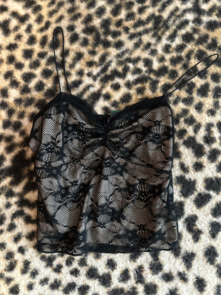 Black lace tank | size small | baileys closet
