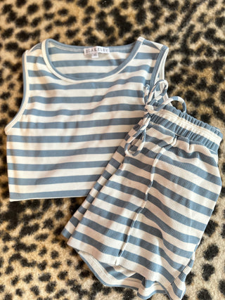 Small/xs stretchy lux ribbed set | baileys closet