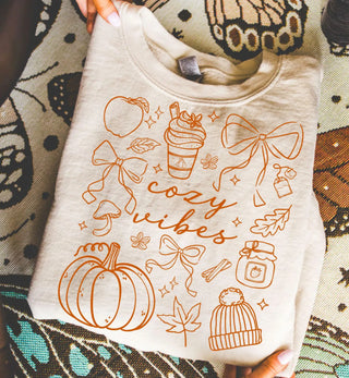 Cozy vibes doodle collage