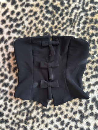 Black bow corset | size small baileys closet