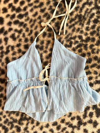 Medium blue halter | baileys closet