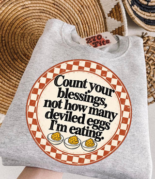 TEE TUESDAY | COUNT YOUR BLESSINGS NOT HOW MANY DEVILED EGGS IM EATING
