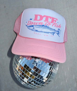 Down to fish trucker hat