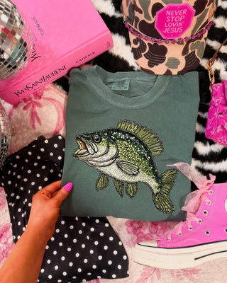 Faux rhinestone bass