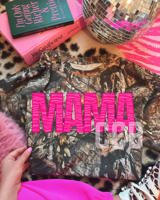 Pink Zebra Mama camo tee
