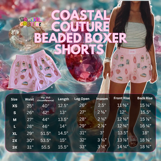 The Coastal Couture Beaded Boxer Shorts Preorder (OPENS 7/24 CLOSING 7/31)