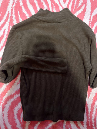 Brown ribbed layering top | size medium | baileys closet