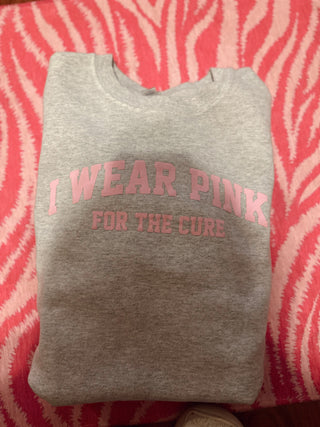 I wear pink for the cure crew | size xl | baileys closet