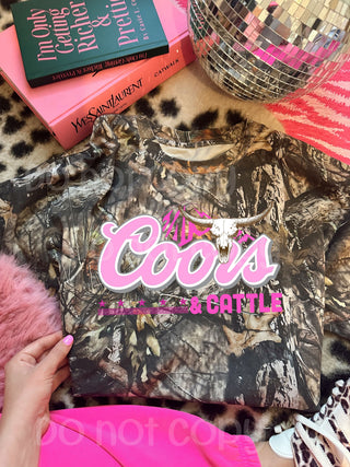 coors and cattle camo tee