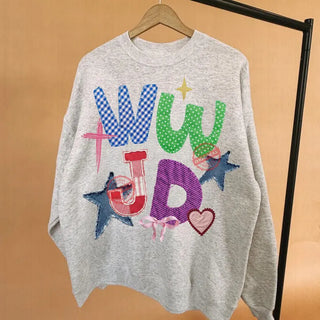 FAUX APPLIQUÉ WWJD