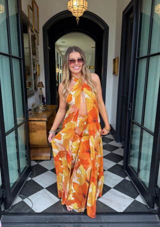 Preorder golden hour halter set