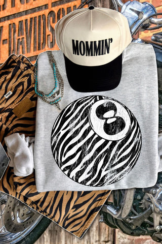 ZEBRA GRUNGE 8 BALL