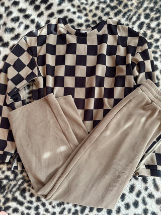 Luxe ribbed matching set | size small (oversized) | baileys closet