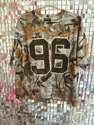 Real tree camo oversized jersey