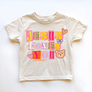 Jesus loves me scrapbook letters - Kids graphic