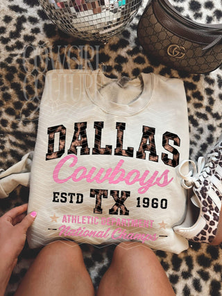 Custom leopard Dallas cowboys athletic department