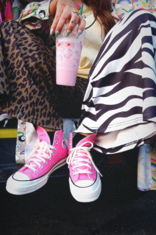 Emy ave half n half pants ready to ship