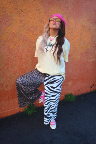 Emy ave half n half pants ready to ship