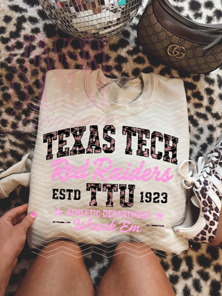 Exclusive custom leopard tx tech athletic department