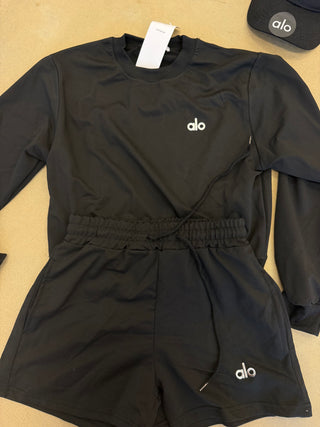 Medium black alo set